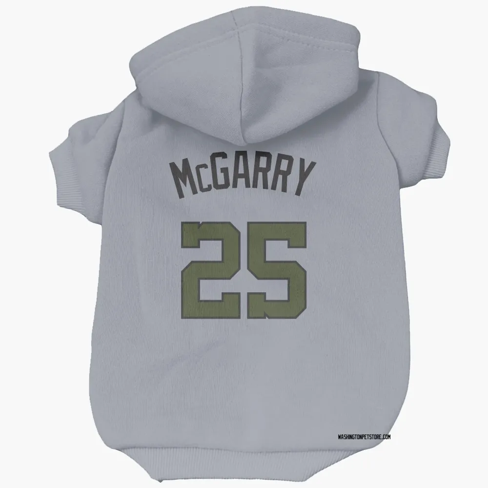 Washington Nationals Griff McGarry Gray Pet Hoodie for Dog & Cat
