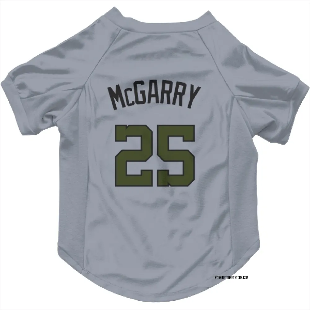 Washington Nationals Griff McGarry Gray Pet Jersey for Dog & Cat