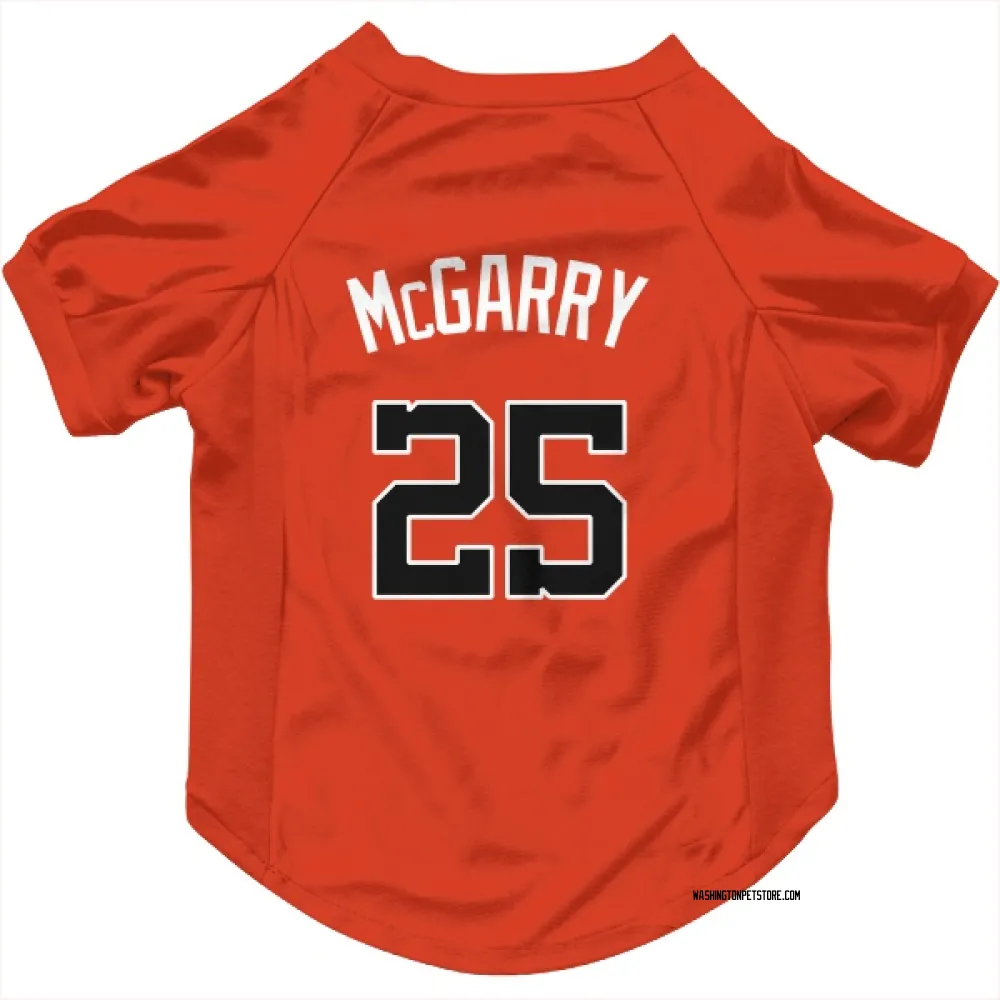 Washington Nationals Griff McGarry Orange Pet Jersey for Dog & Cat