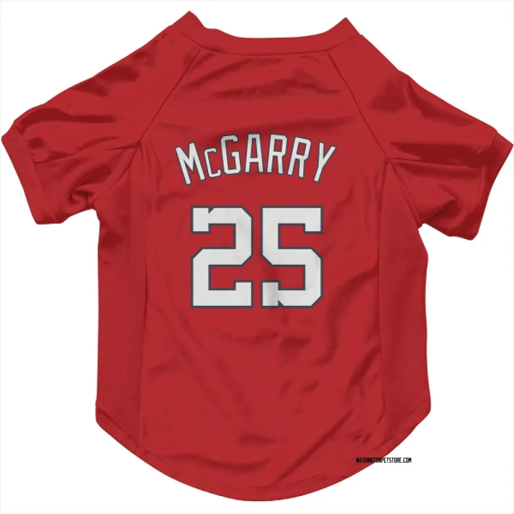 Washington Nationals Griff McGarry Red Pet Jersey for Dog & Cat