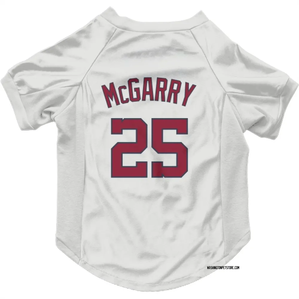 Washington Nationals Griff McGarry White Pet Jersey for Dog & Cat