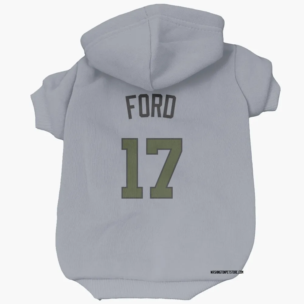 Washington Nationals Harry Ford Gray Pet Hoodie for Dog & Cat