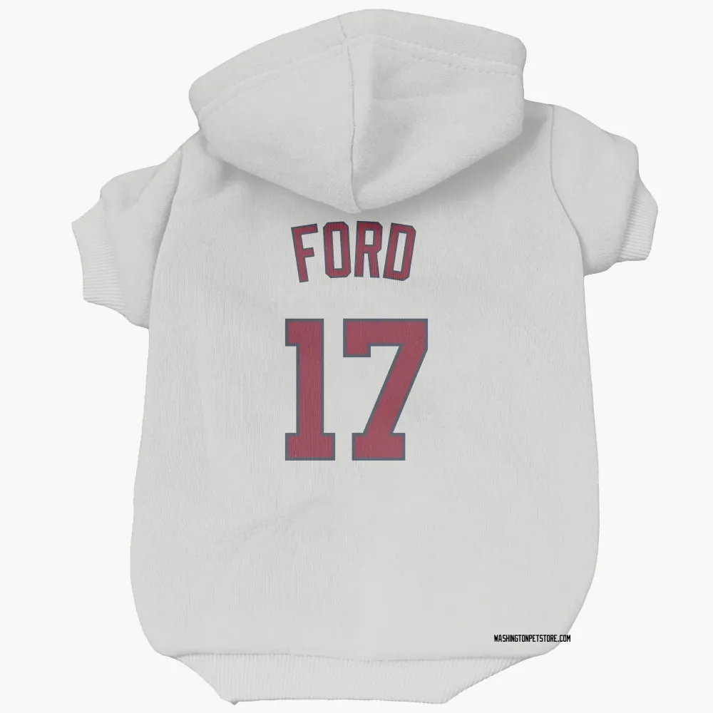 Washington Nationals Harry Ford White Pet Hoodie for Dog & Cat