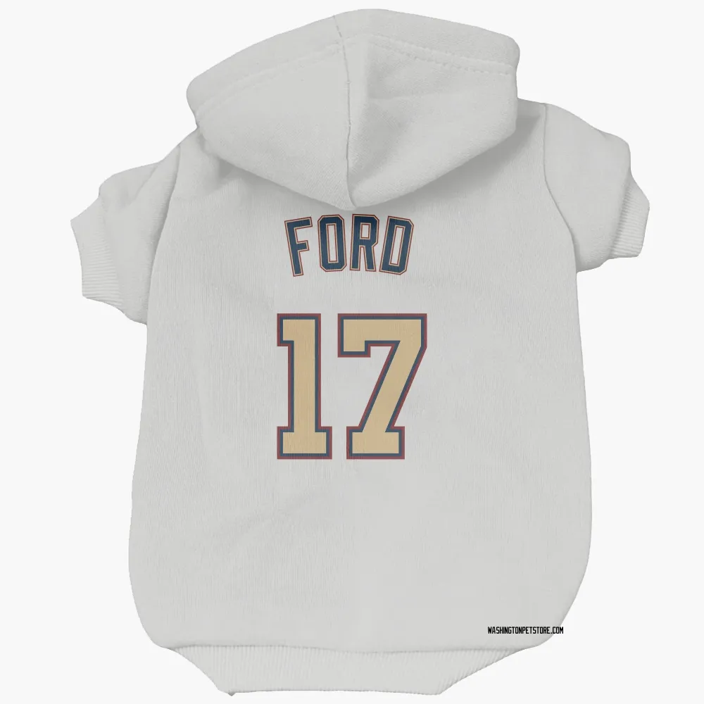 Washington Nationals Harry Ford White/Gold Pet Hoodie for Dog & Cat