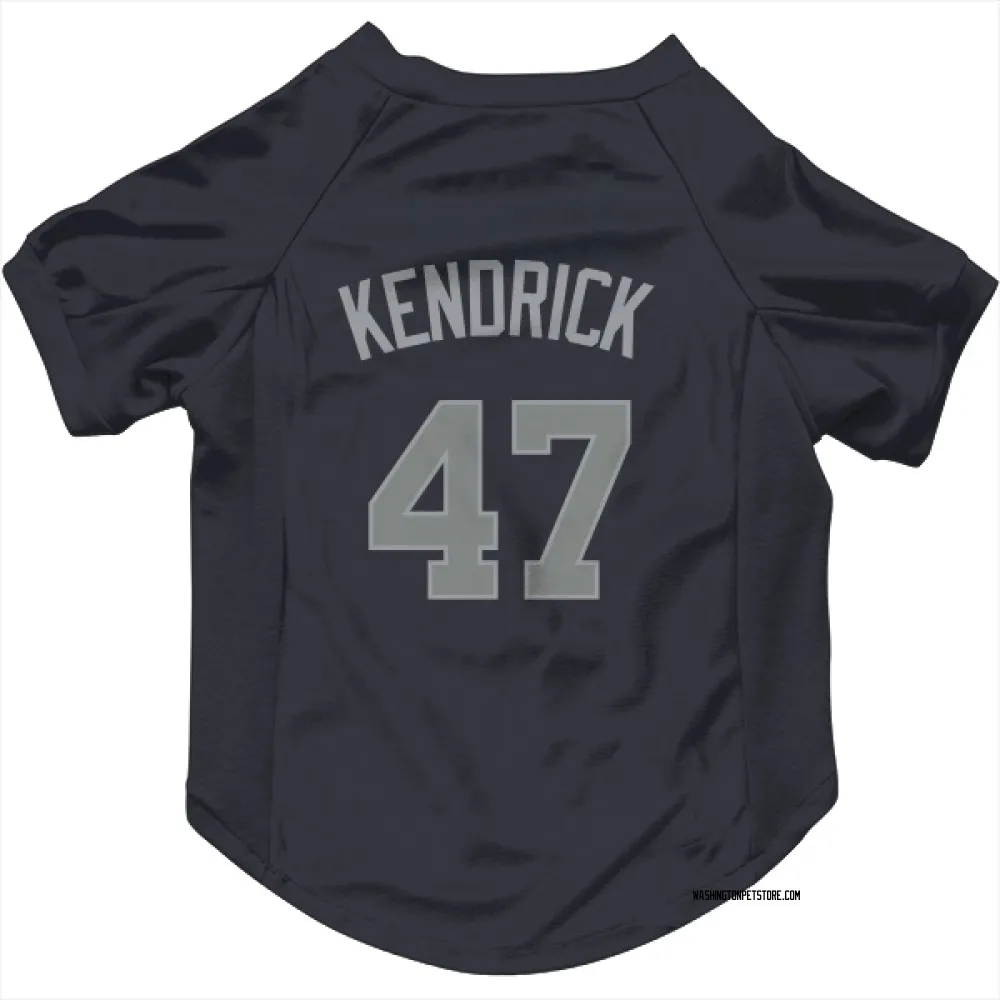 Washington Nationals Howie Kendrick Navy Gray Pet Jersey for Dog & Cat
