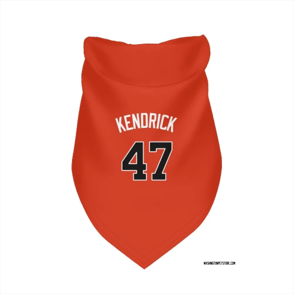 Washington Nationals Howie Kendrick Orange Pet Bandana for Dog & Cat