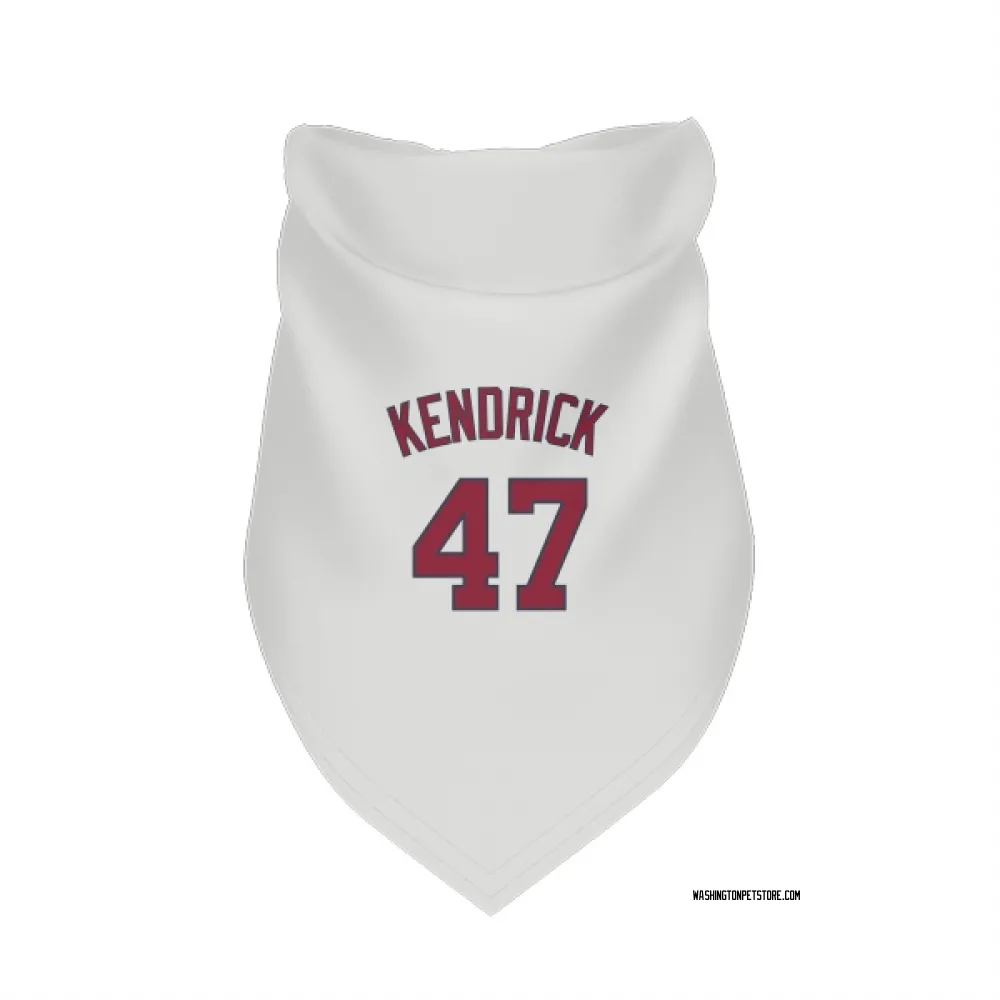 Washington Nationals Howie Kendrick White Pet Bandana for Dog & Cat