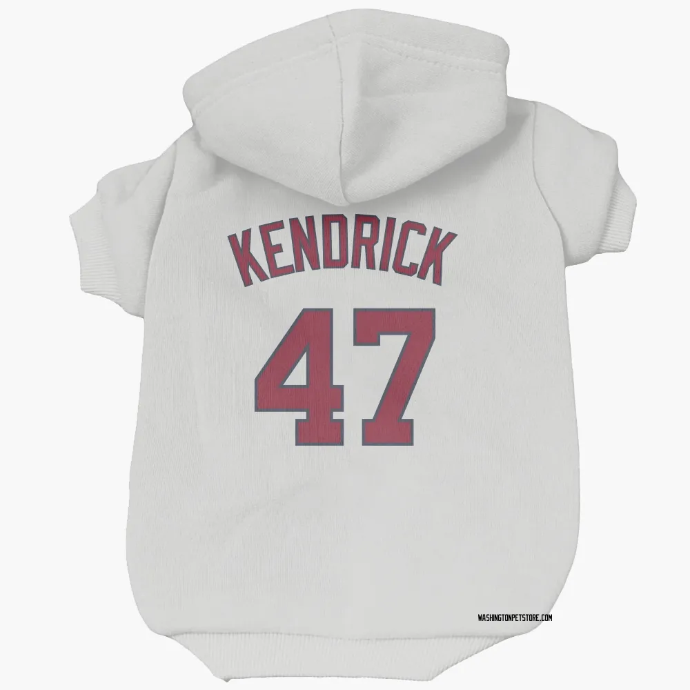 Washington Nationals Howie Kendrick White Pet Hoodie for Dog & Cat