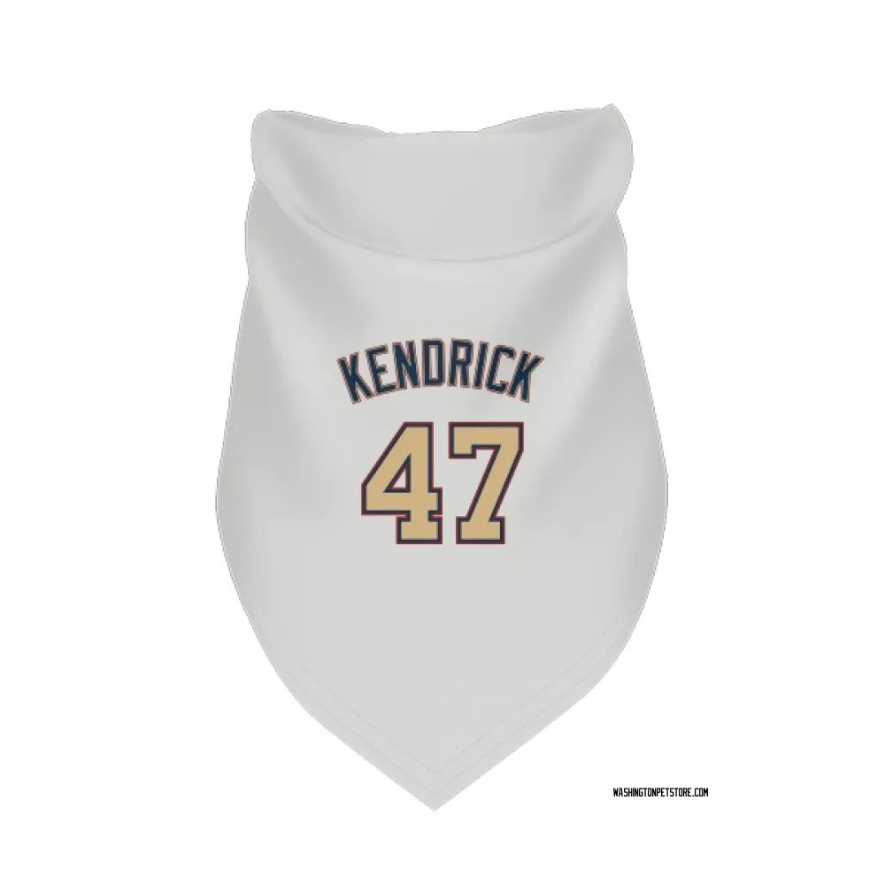 Washington Nationals Howie Kendrick White/Gold Pet Bandana for Dog & Cat