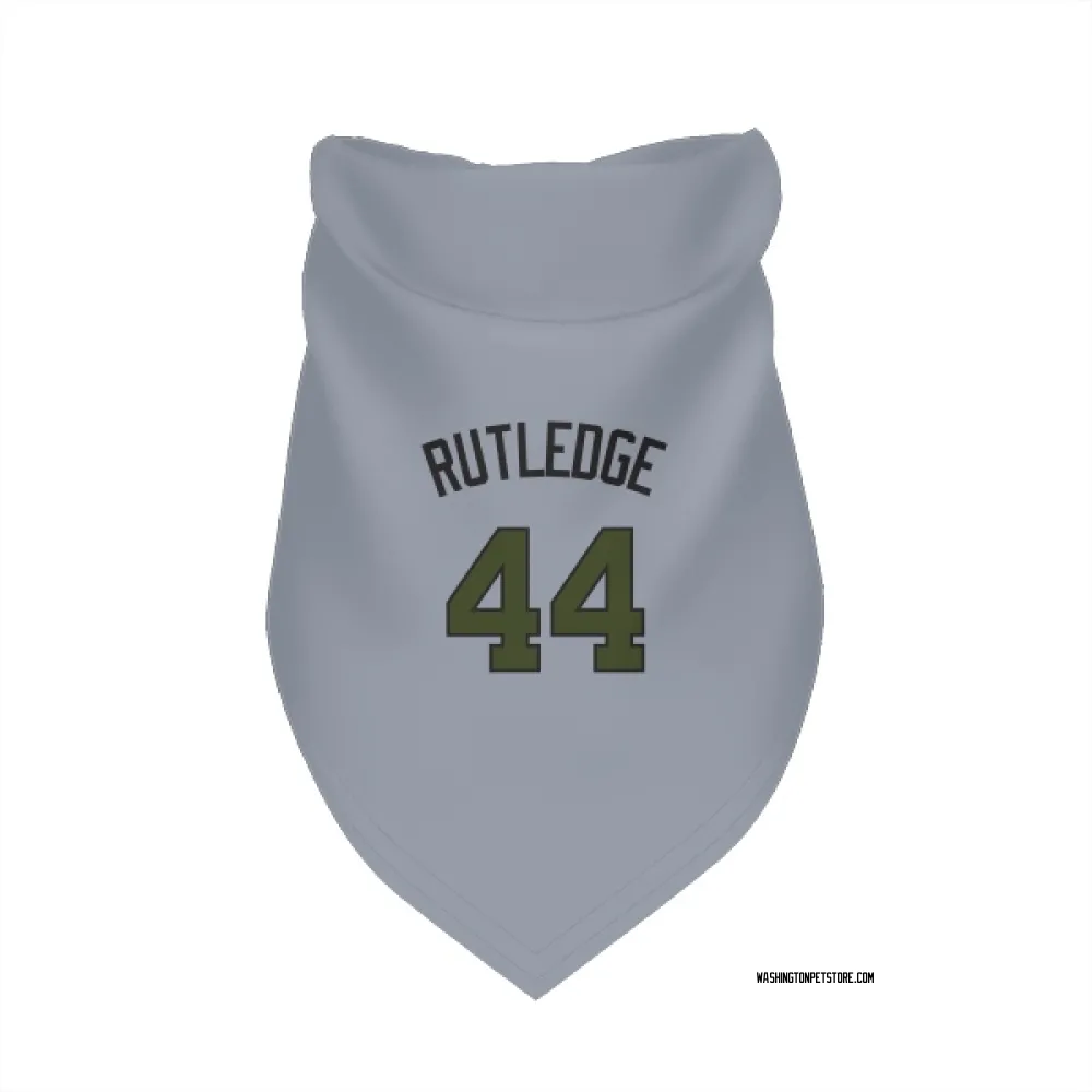 Washington Nationals Jackson Rutledge Gray Pet Bandana for Dog & Cat