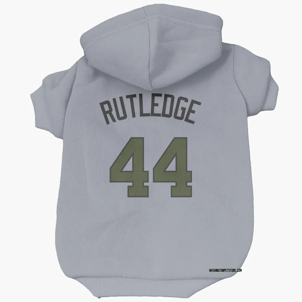 Washington Nationals Jackson Rutledge Gray Pet Hoodie for Dog & Cat