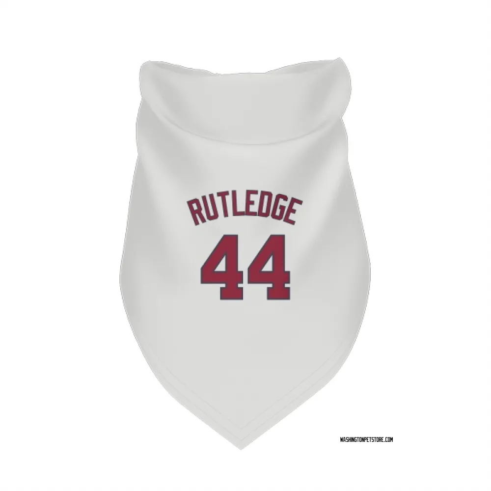 Washington Nationals Jackson Rutledge White Pet Bandana for Dog & Cat