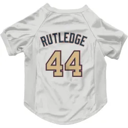 Washington Nationals Jackson Rutledge White/Gold Pet Jersey for Dog & Cat