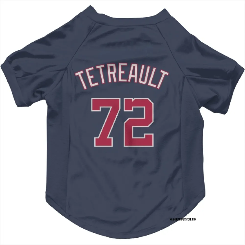 Washington Nationals Jackson Tetreault Navy Pet Jersey for Dog & Cat
