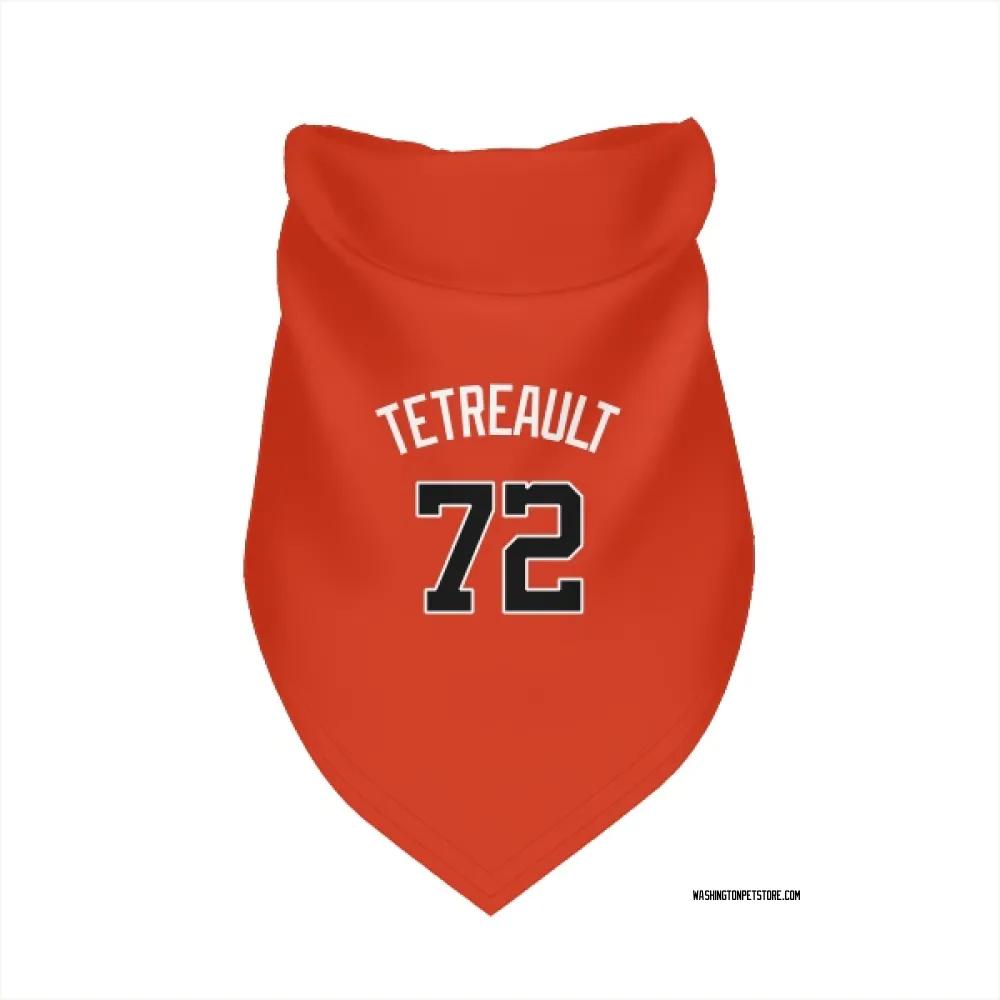 Washington Nationals Jackson Tetreault Orange Pet Bandana for Dog & Cat