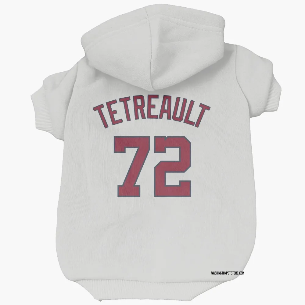 Washington Nationals Jackson Tetreault White Pet Hoodie for Dog & Cat
