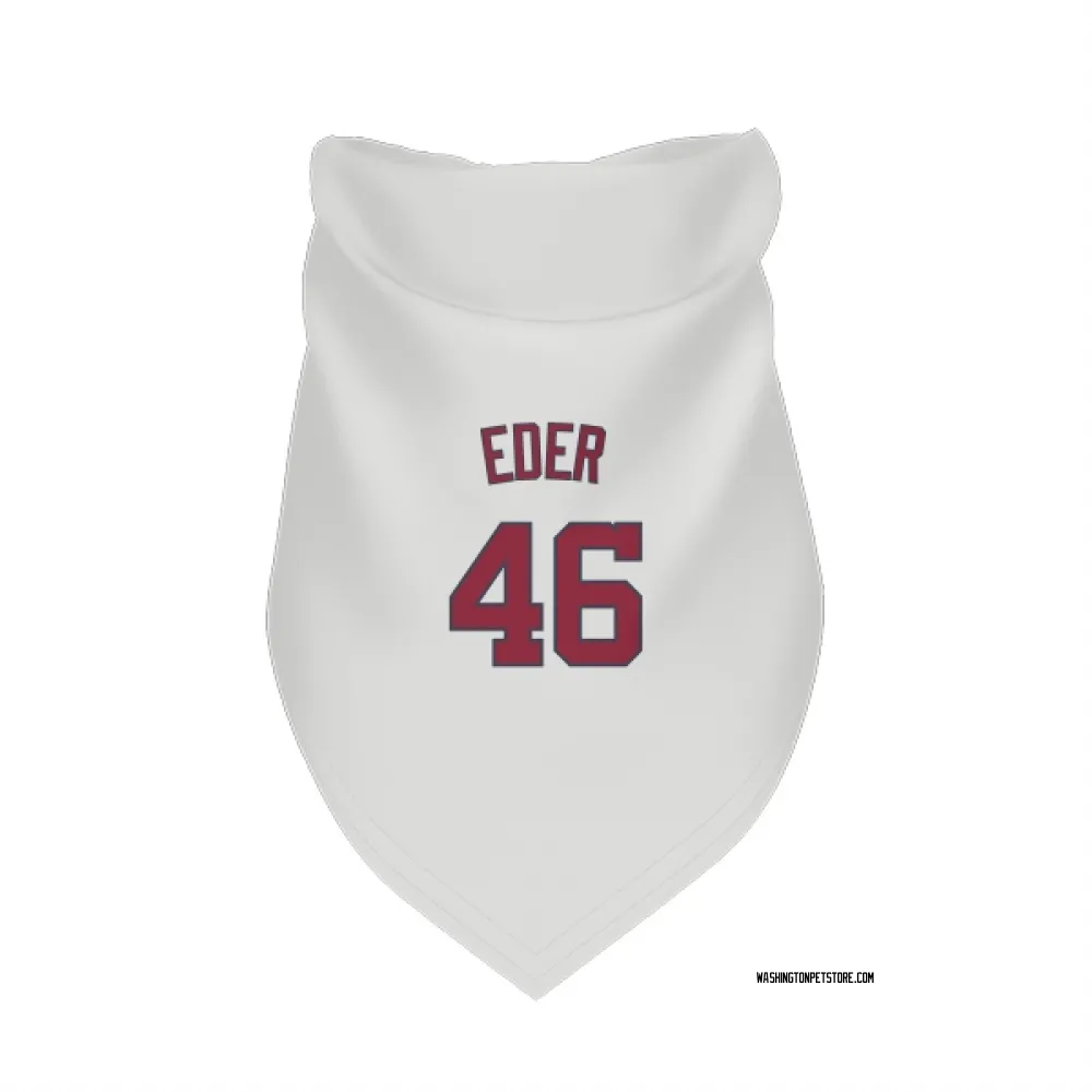 Washington Nationals Jake Eder White Pet Bandana for Dog & Cat