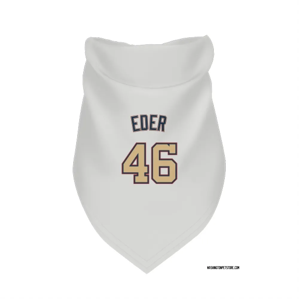 Washington Nationals Jake Eder White/Gold Pet Bandana for Dog & Cat
