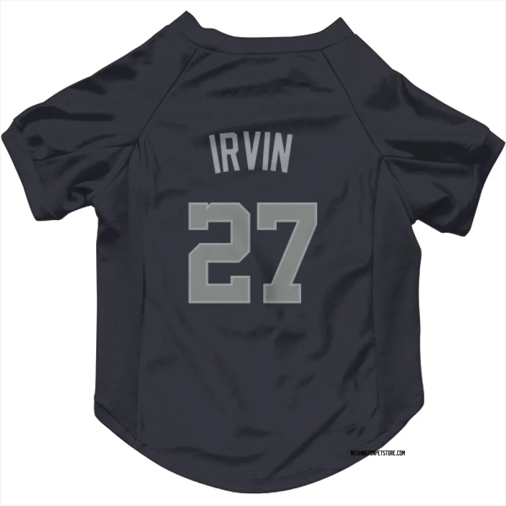 Washington Nationals Jake Irvin Navy Gray Pet Jersey for Dog & Cat