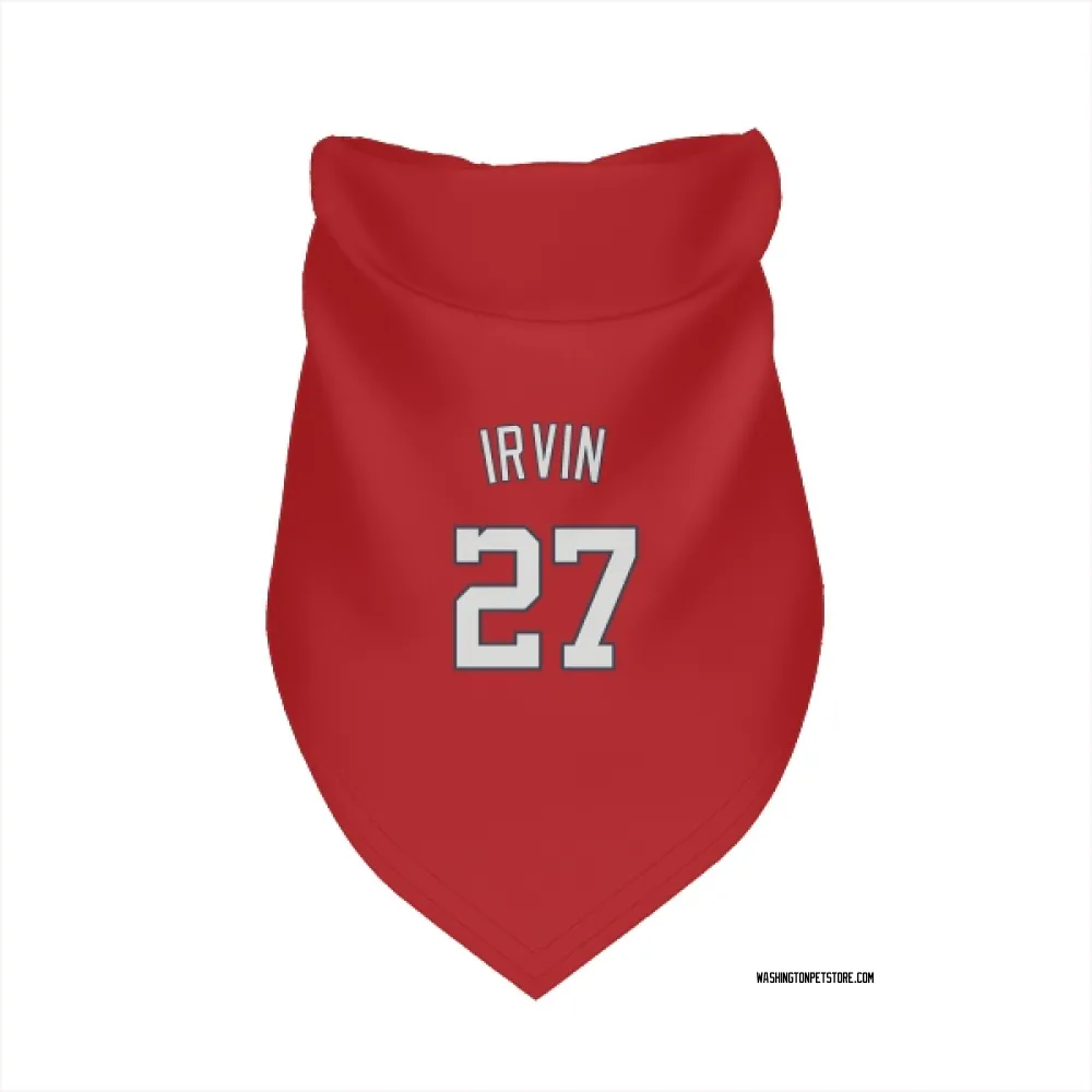 Washington Nationals Jake Irvin Red Pet Bandana for Dog & Cat