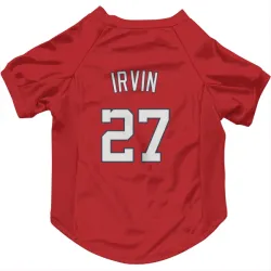Washington Nationals Jake Irvin Red Pet Jersey for Dog & Cat