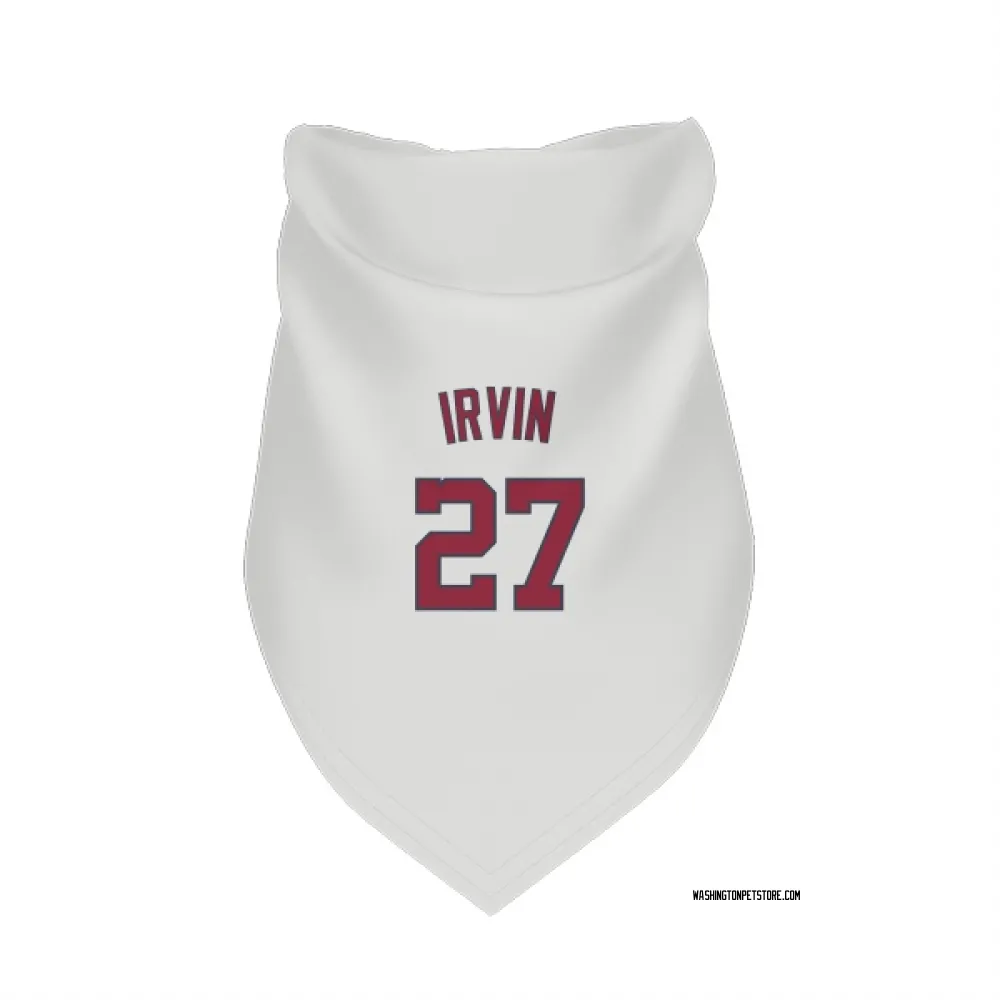 Washington Nationals Jake Irvin White Pet Bandana for Dog & Cat