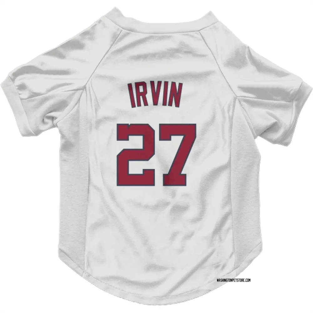 Washington Nationals Jake Irvin White Pet Jersey for Dog & Cat