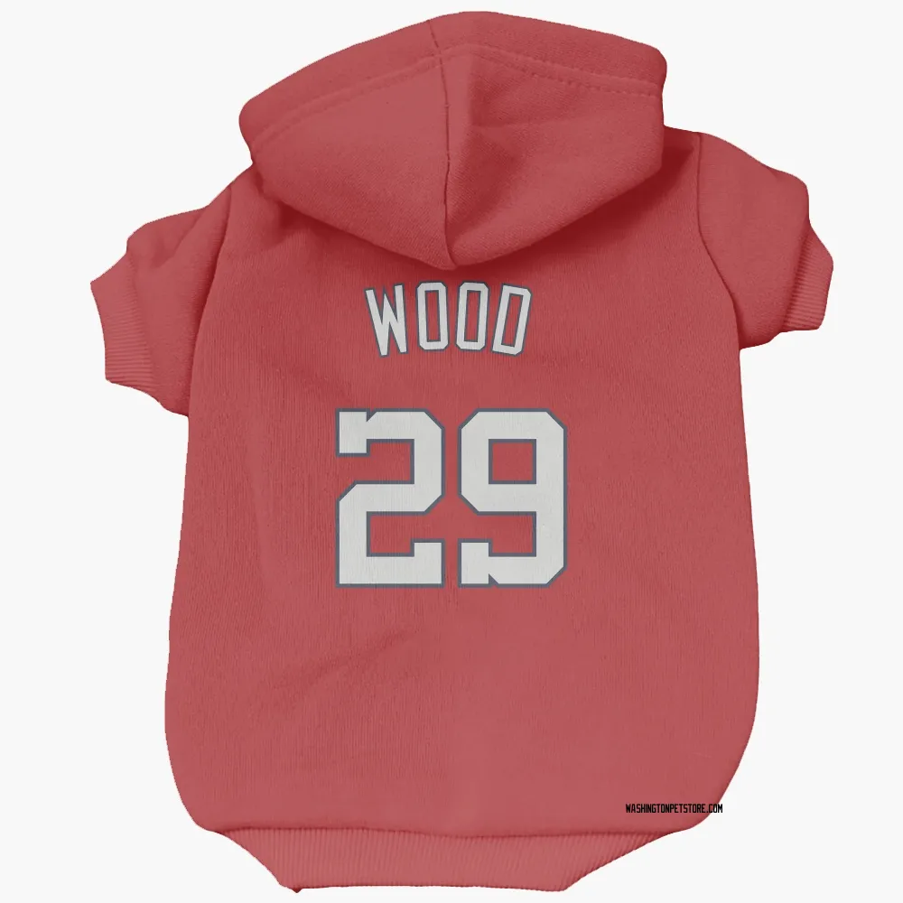Washington Nationals James Wood Red Pet Hoodie for Dog & Cat