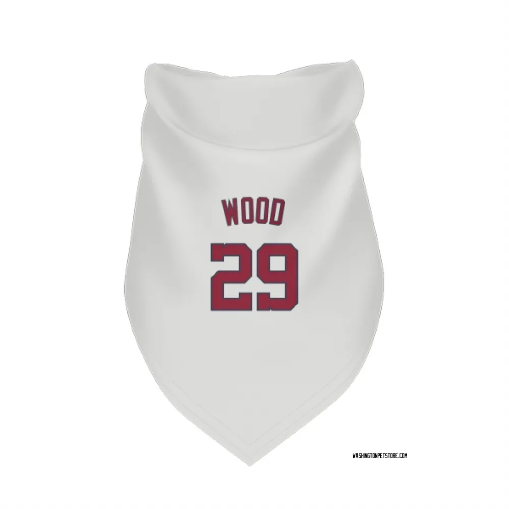 Washington Nationals James Wood White Pet Bandana for Dog & Cat