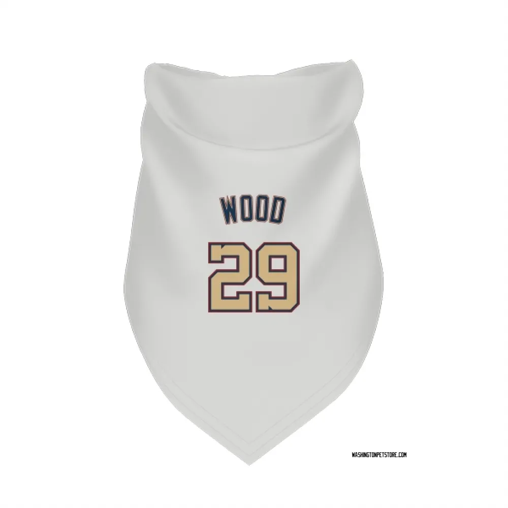 Washington Nationals James Wood White/Gold Pet Bandana for Dog & Cat