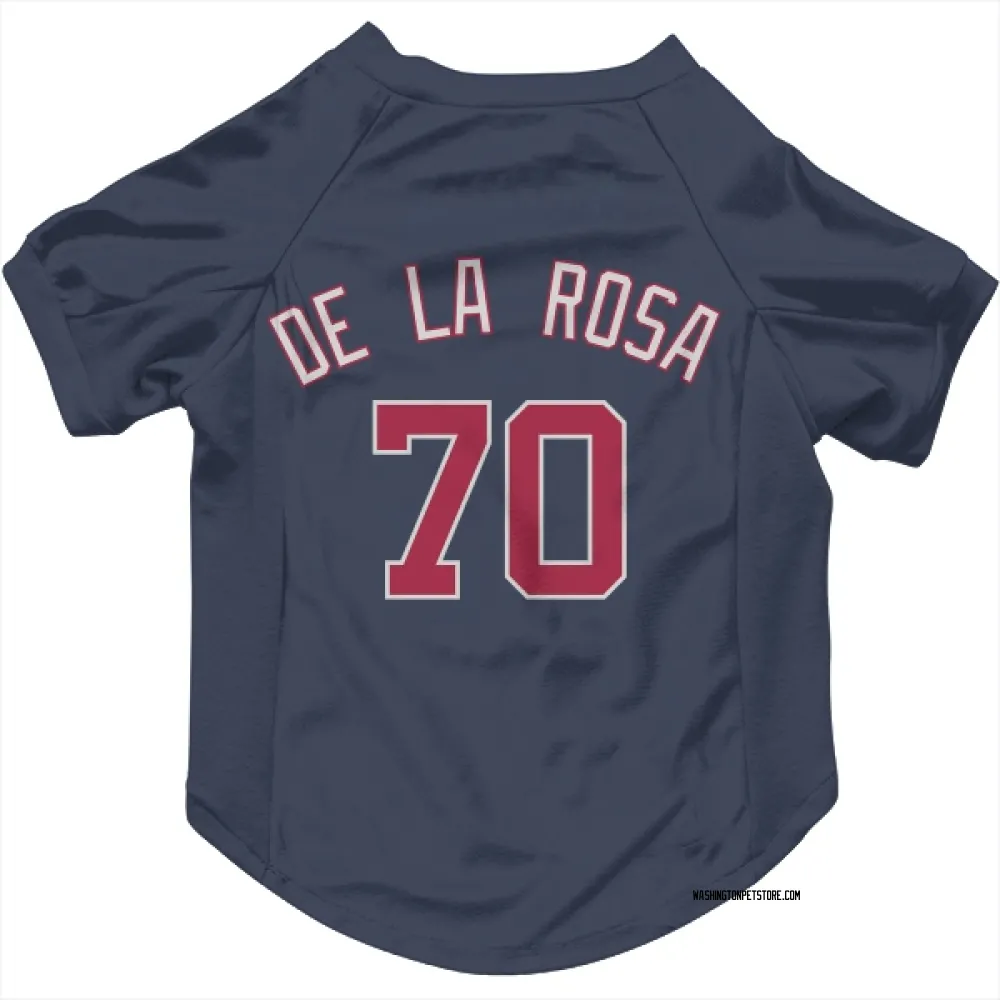 Washington Nationals Jeremy De La Rosa Navy Pet Jersey for Dog & Cat