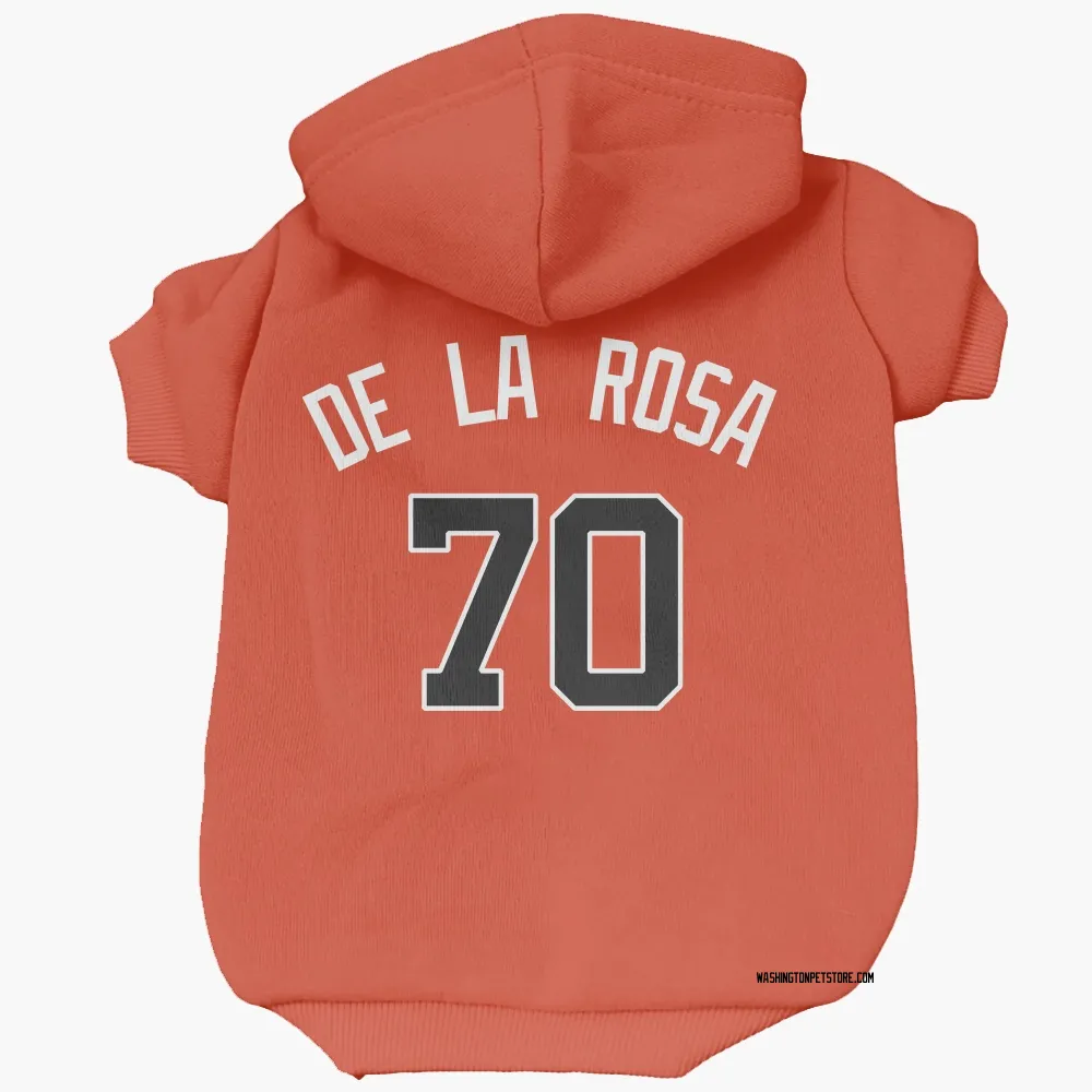 Washington Nationals Jeremy De La Rosa Orange Pet Hoodie for Dog & Cat