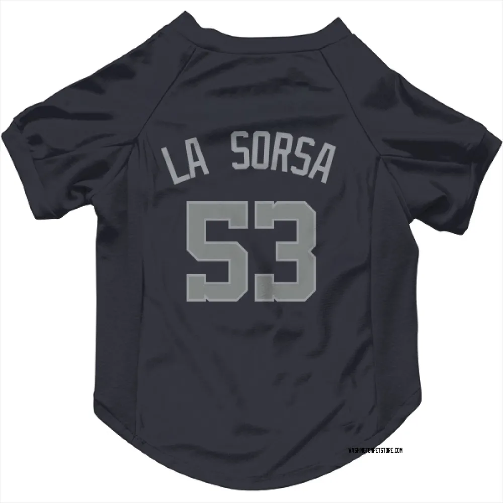 Washington Nationals Joe La Sorsa Navy Gray Pet Jersey for Dog & Cat