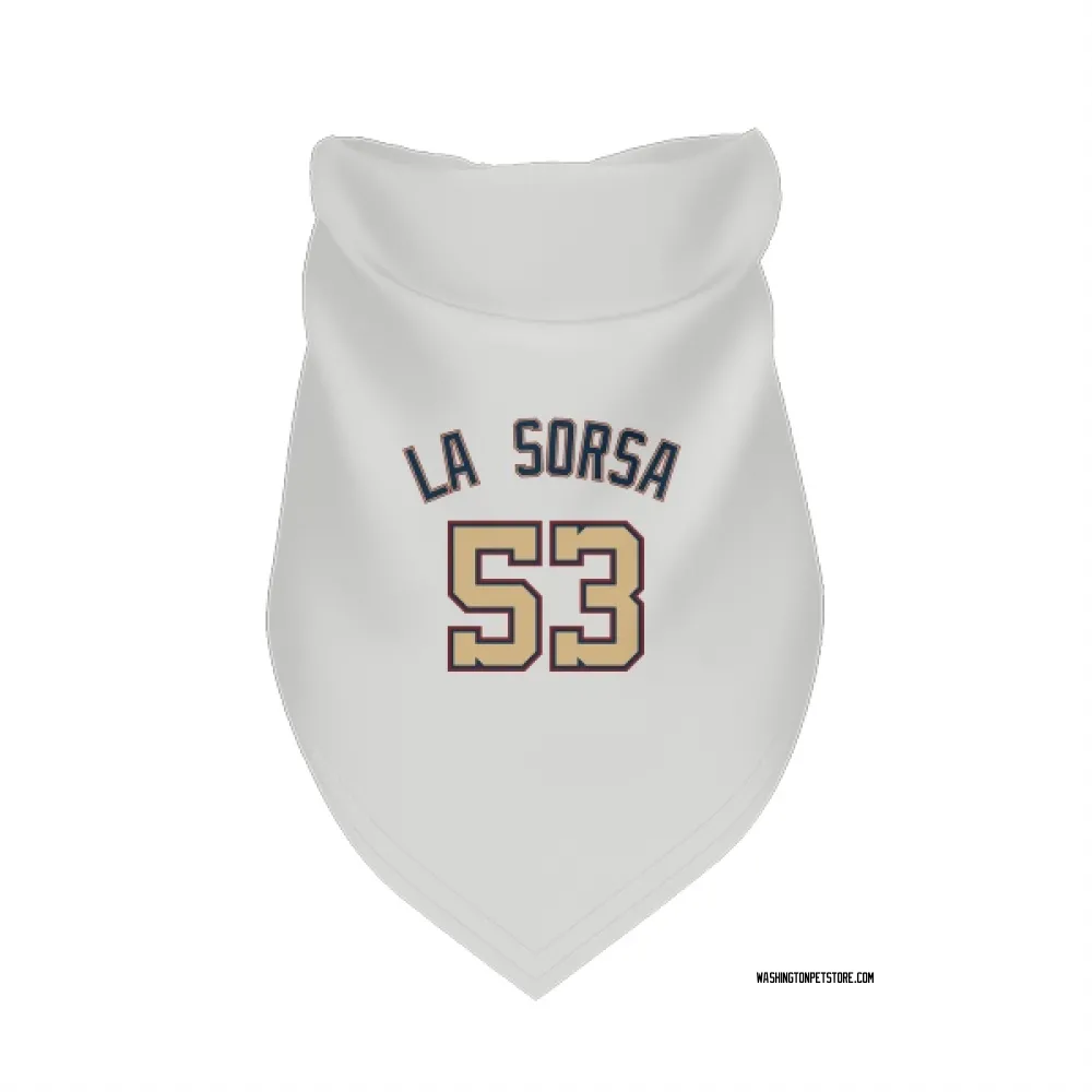 Washington Nationals Joe La Sorsa White/Gold Pet Bandana for Dog & Cat