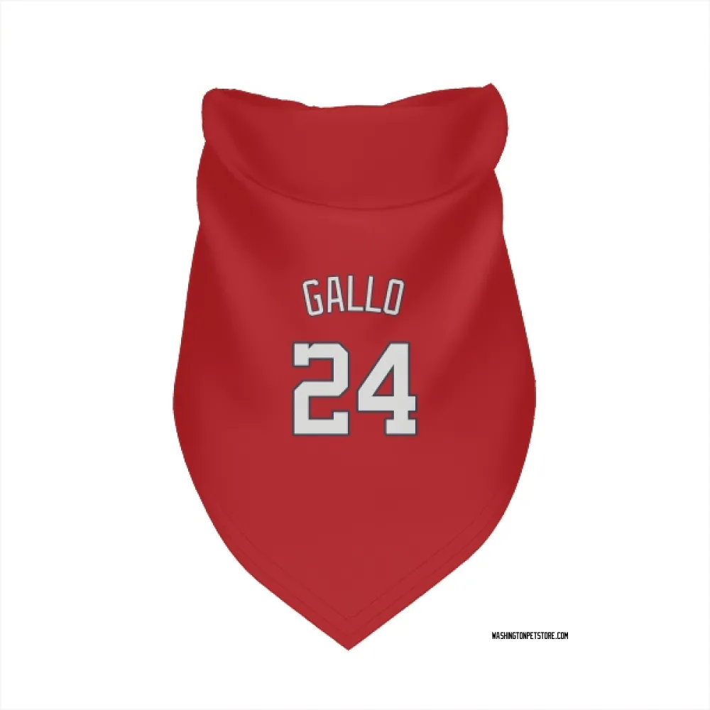 Washington Nationals Joey Gallo Red Pet Bandana for Dog & Cat
