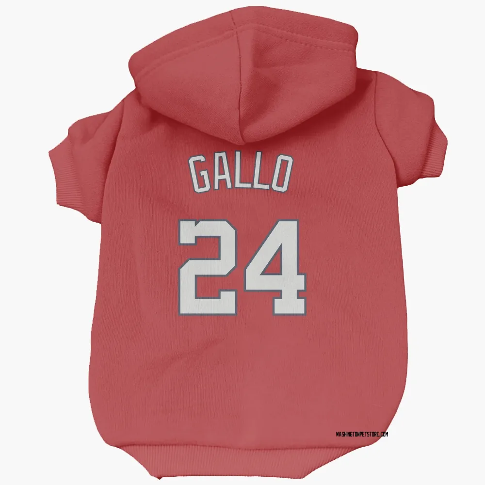 Washington Nationals Joey Gallo Red Pet Hoodie for Dog & Cat