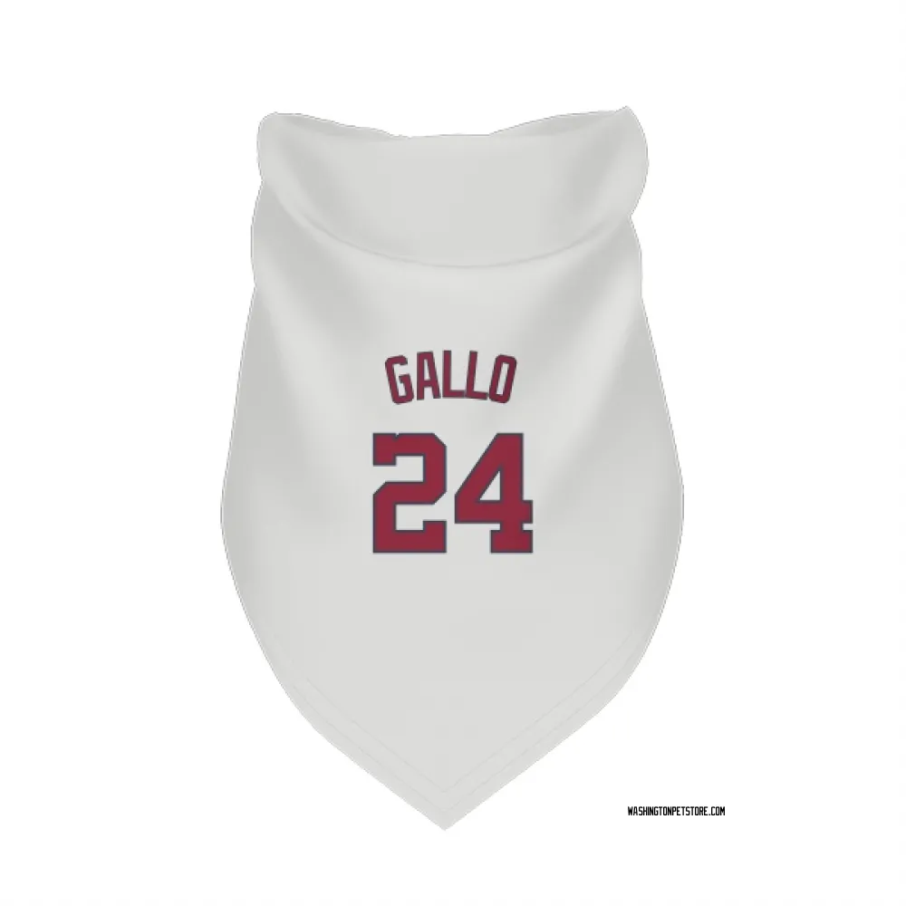 Washington Nationals Joey Gallo White Pet Bandana for Dog & Cat