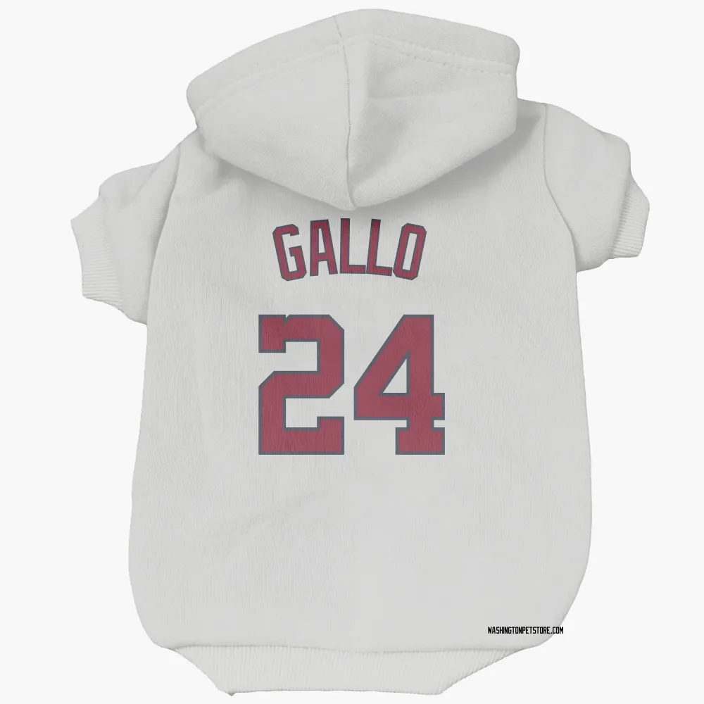 Washington Nationals Joey Gallo White Pet Hoodie for Dog & Cat