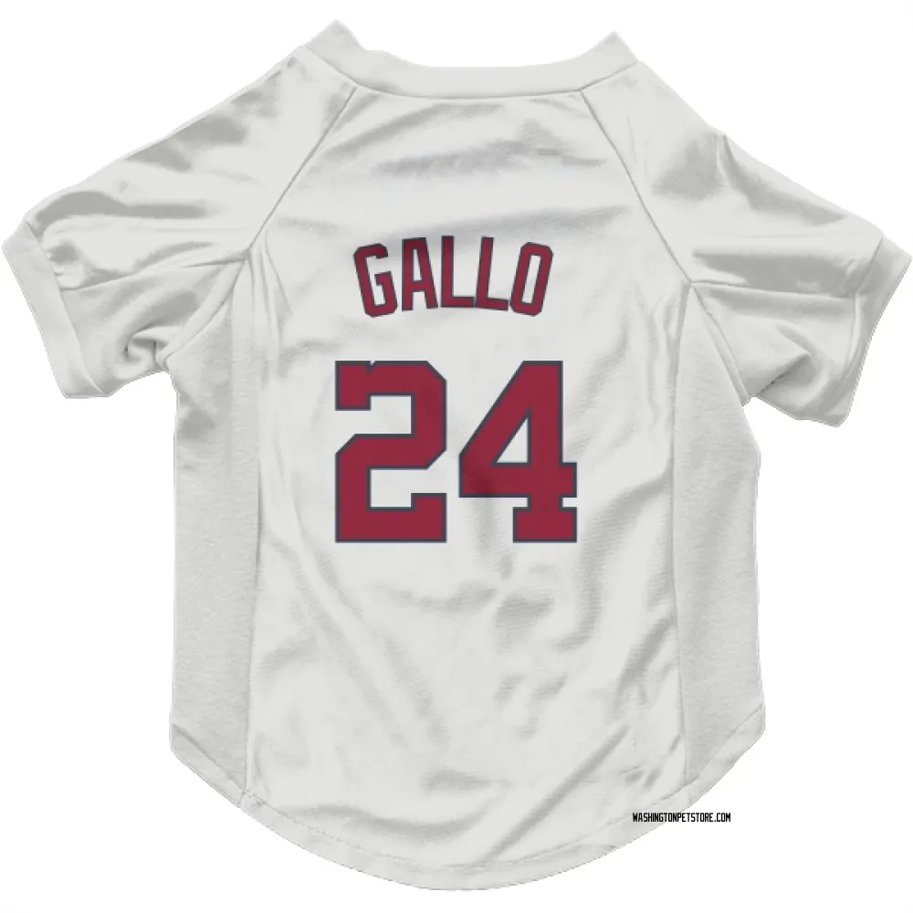 Washington Nationals Joey Gallo White Pet Jersey for Dog & Cat
