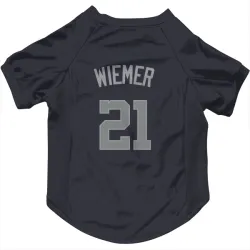 Washington Nationals Joey Wiemer Navy Gray Pet Jersey for Dog & Cat