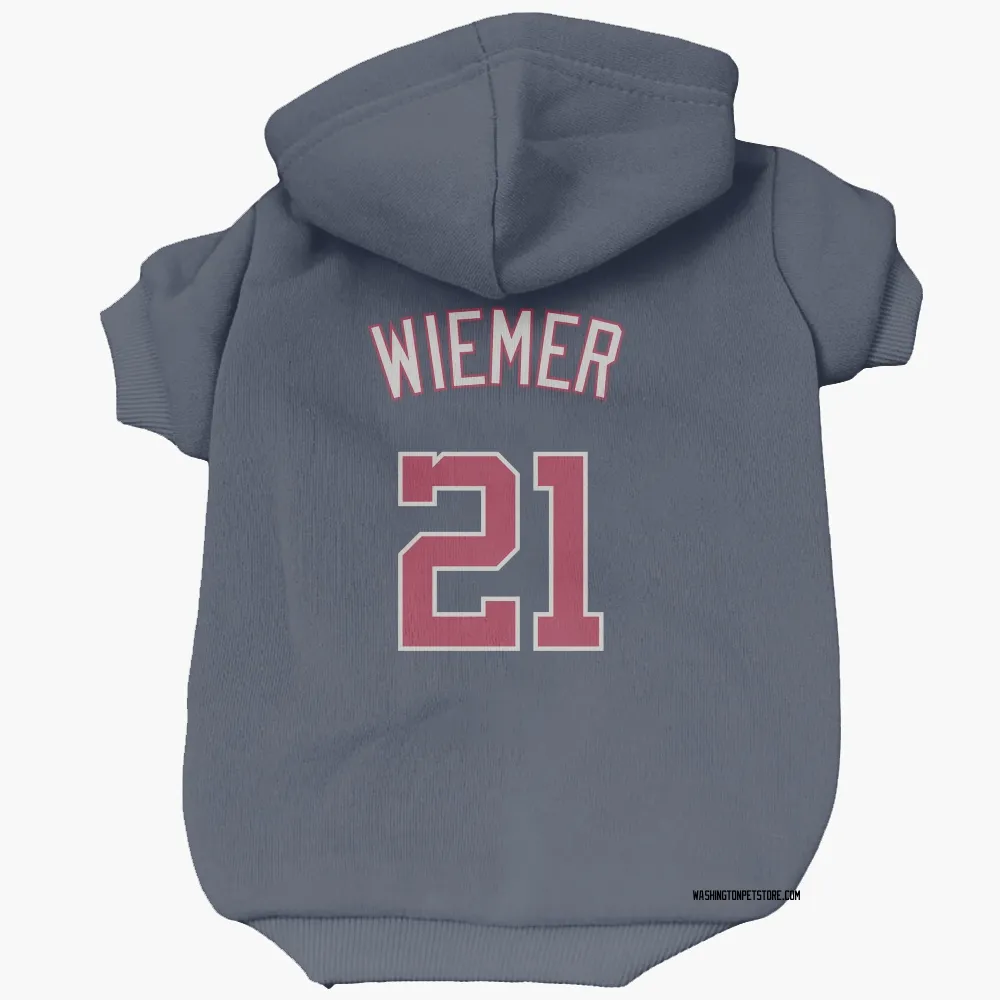 Washington Nationals Joey Wiemer Navy Pet Hoodie for Dog & Cat