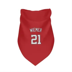 Washington Nationals Joey Wiemer Red Pet Bandana for Dog & Cat