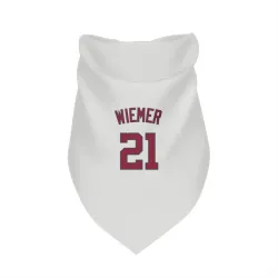 Washington Nationals Joey Wiemer White Pet Bandana for Dog & Cat