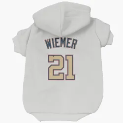 Washington Nationals Joey Wiemer White/Gold Pet Hoodie for Dog & Cat