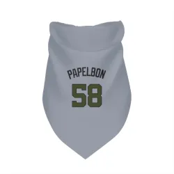 Washington Nationals Jonathan Papelbon Gray Pet Bandana for Dog & Cat