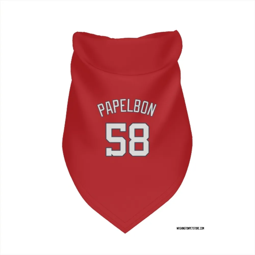 Washington Nationals Jonathan Papelbon Red Pet Bandana for Dog & Cat
