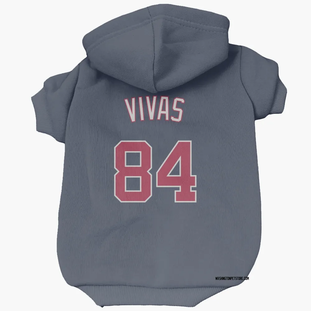 Washington Nationals Jorbit Vivas Navy Pet Hoodie for Dog & Cat