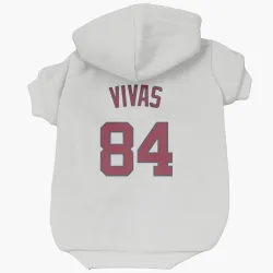 Washington Nationals Jorbit Vivas White Pet Hoodie for Dog & Cat