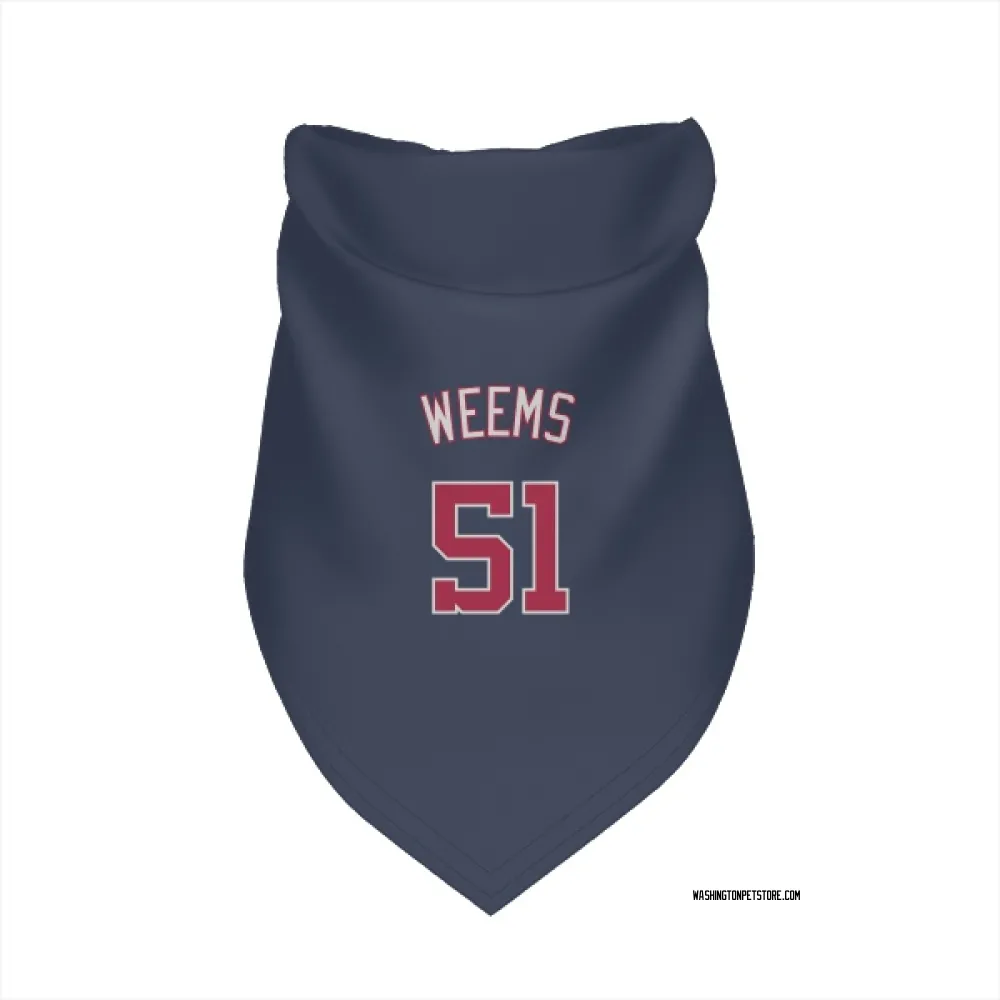 Washington Nationals Jordan Weems Navy Pet Bandana for Dog & Cat