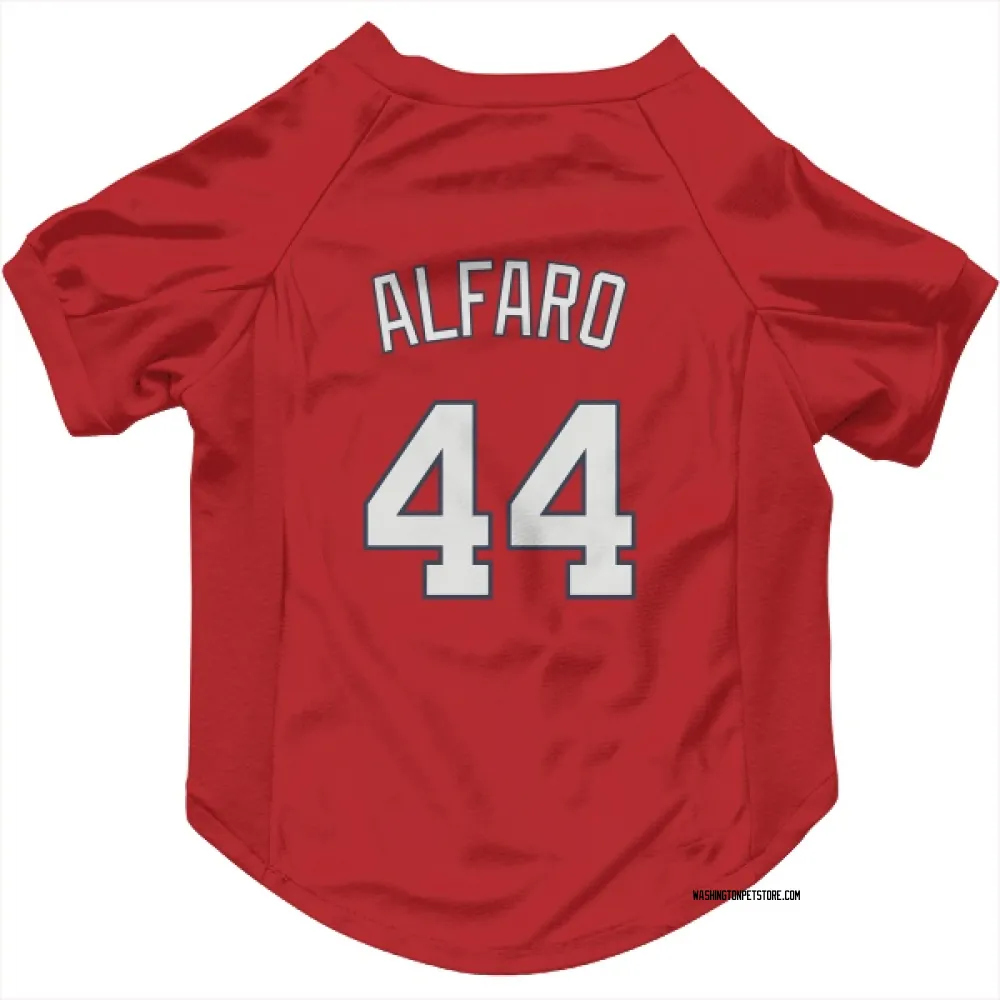 Washington Nationals Jorge Alfaro Red Pet Jersey for Dog & Cat